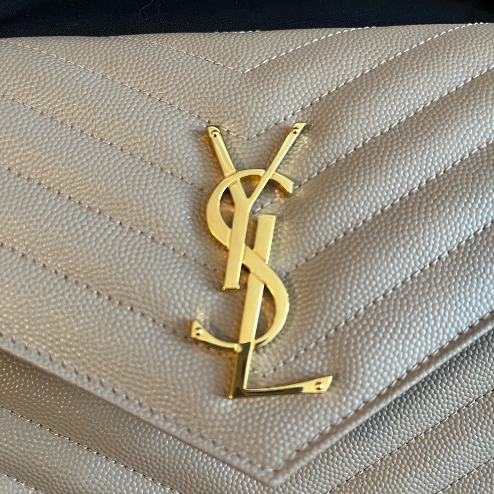 NIB Saint Laurent Classic Cassandre Chain Wallet - Picture 7 of 9